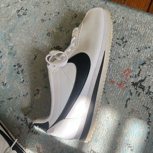 Nike Cortez Sneakers in White/Black